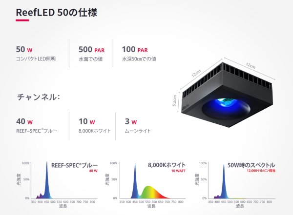 飼育用品・器具】【送料無料】【LEDライト】【Red Sea】 Reef LED 50 (リーフLED)(海水用)(サンゴ用)(メーカー保証付き) -  ペットバルーン ネットショップ