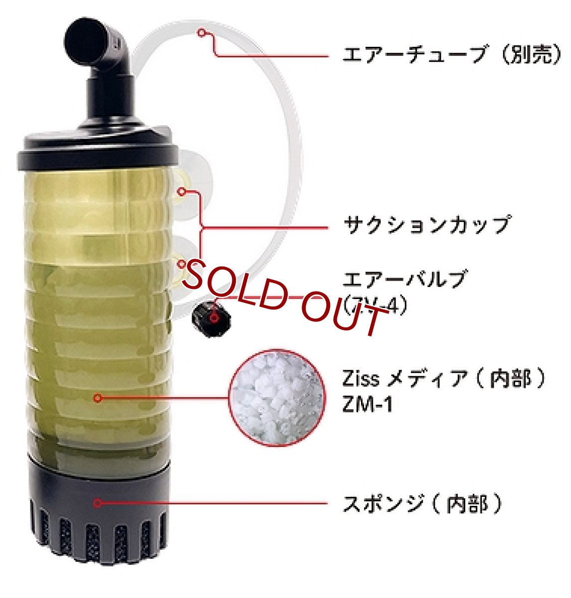 画像1: 【流動式フィルター】【LSS】 ziss BubbleMovingMediaFilter ZB-200F (1)