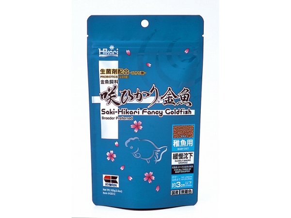 飼育用品 餌 キョーリン 咲ひかり金魚稚魚用 緩慢沈下 100g 乾燥餌 淡水用 餌 ペットバルーン ネットショップ